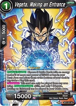 Vegeta, Making an Entrance BT7-101 Dragon Ball Super Series 7 Pre-Release Promos