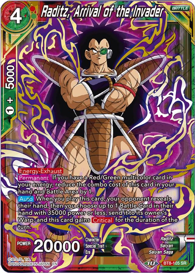 Raditz, Arrival of the Invader BT8-105 Dragon Ball Super Malicious Machinations