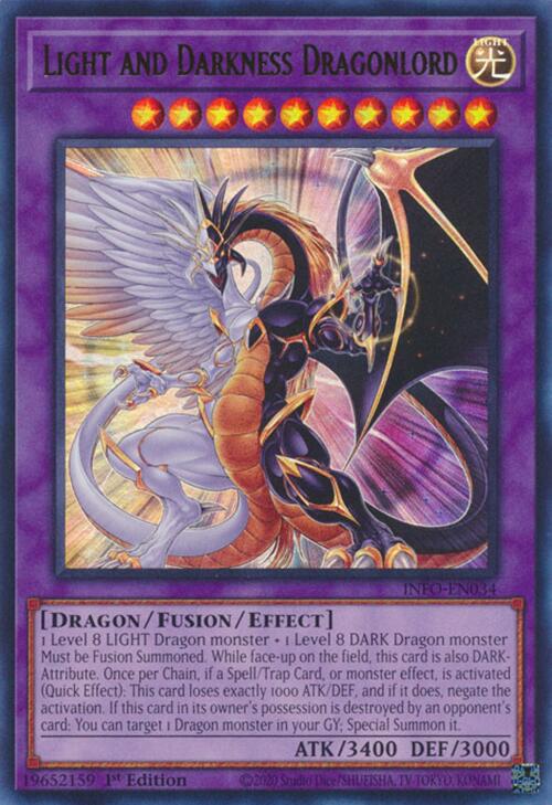 Light and Darkness Dragonlord INFO-EN034 YuGiOh The Infinite Forbidden