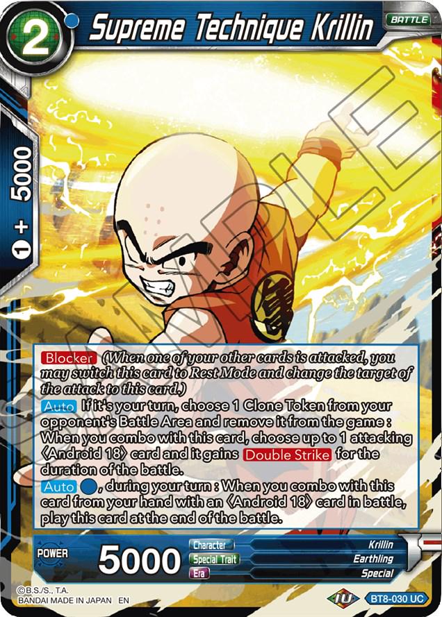 Supreme Technique Krillin BT8-030 Dragon Ball Super Malicious Machinations