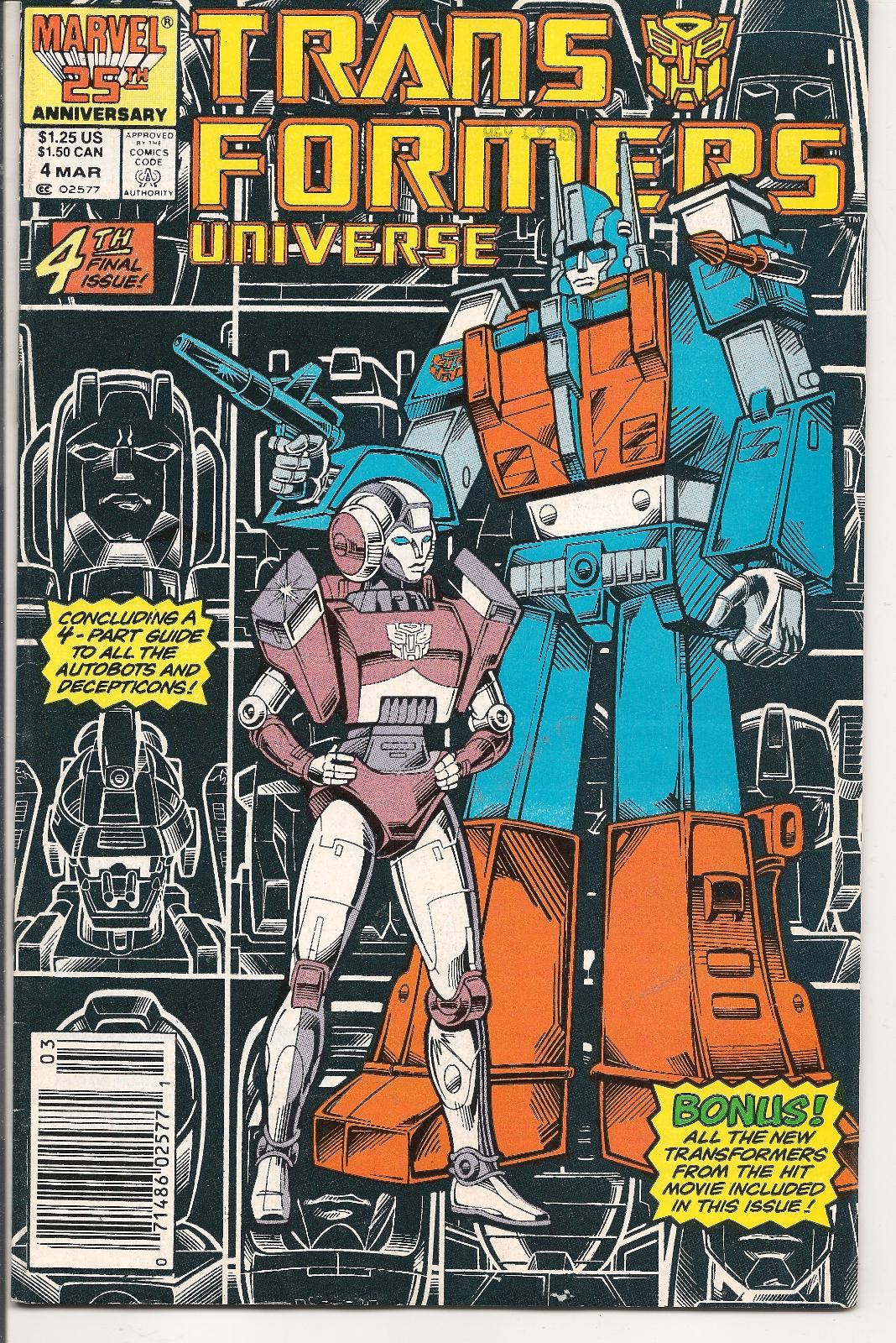 Transformers Universe [Newsstand] #4 (1987) Comic Books The Transformers Universe