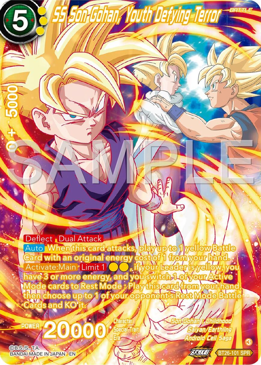 SS Son Gohan Youth Defying Terror [SPR] BT26-101 Dragon Ball Super Ultimate Advent