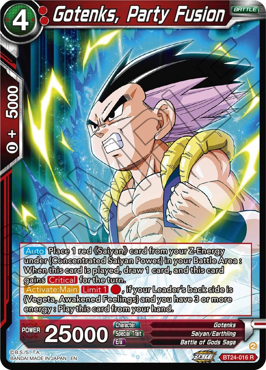 Gotenks, Party Fusion BT24-016 Dragon Ball Super Beyond Generations