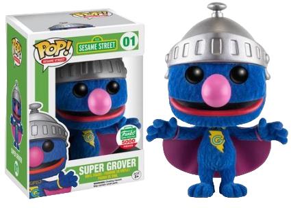 Super Grover [Flocked] #1 Funko POP Sesame Street