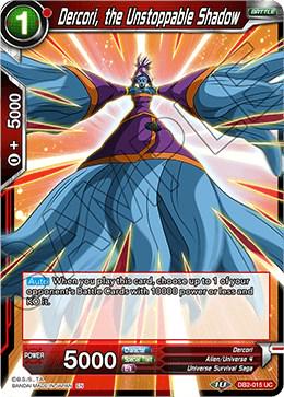 Dercori, the Unstoppable Shadow DB2-015 Dragon Ball Super Divine Multiverse