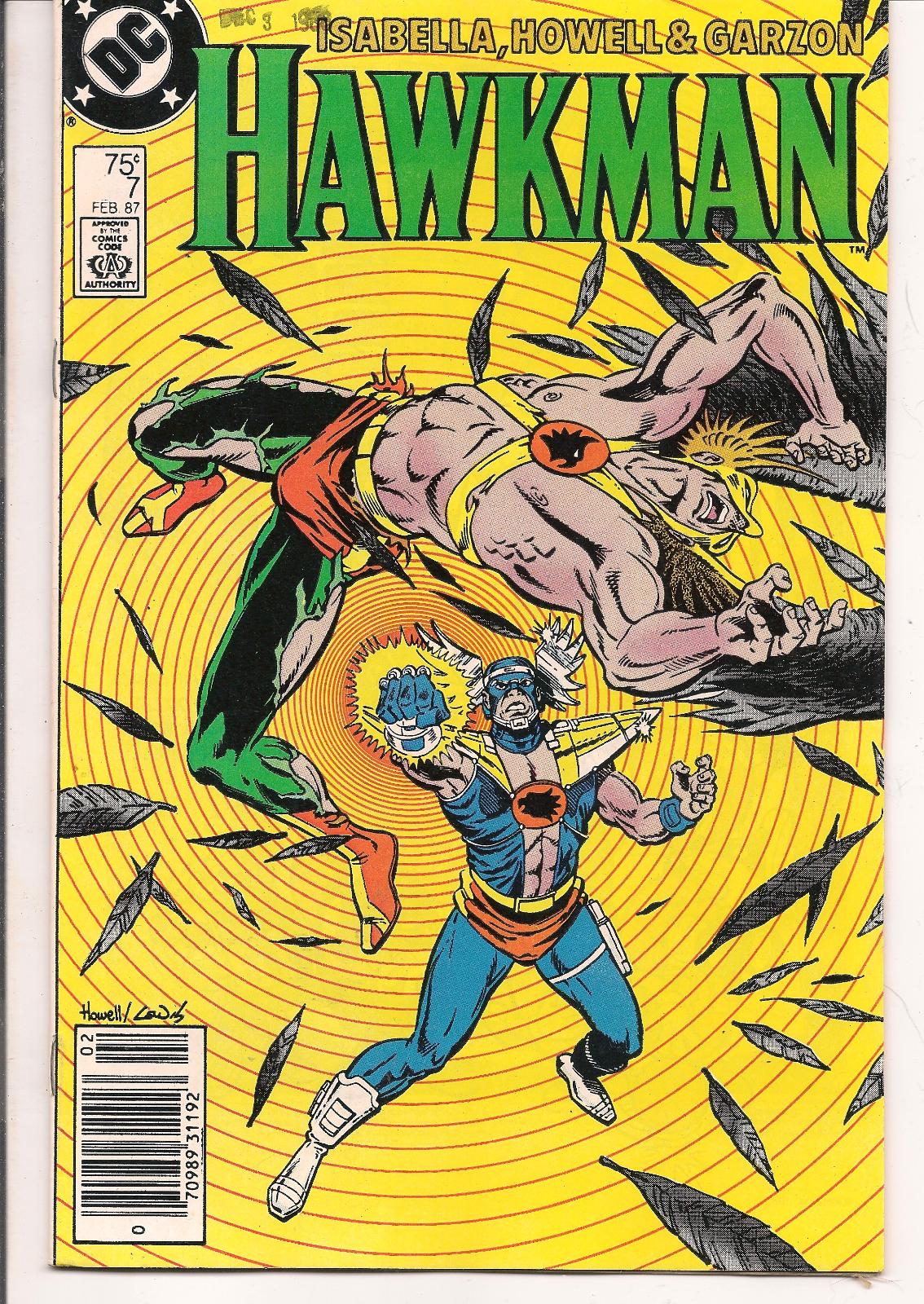 Hawkman [Newsstand] #7 (1987) Comic Books Hawkman