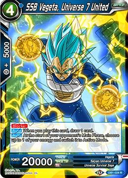 SSB Vegeta, Universe 7 United DB1-024 Dragon Ball Super Dragon Brawl