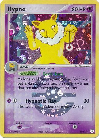 Hypno [Reverse Holo] #25 Pokemon Fire Red & Leaf Green