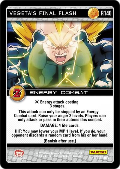 Vegeta's Final Flash R140 Dragon Ball Z Awakening