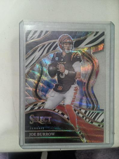 Joe Burrow [Zebra Prizm Die-Cut] #256 photo