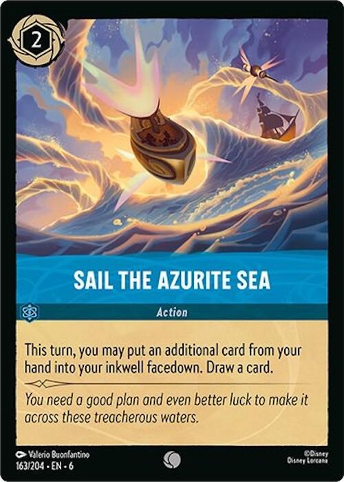 Sail the Azurite Sea [Foil] #163 Lorcana Azurite Sea