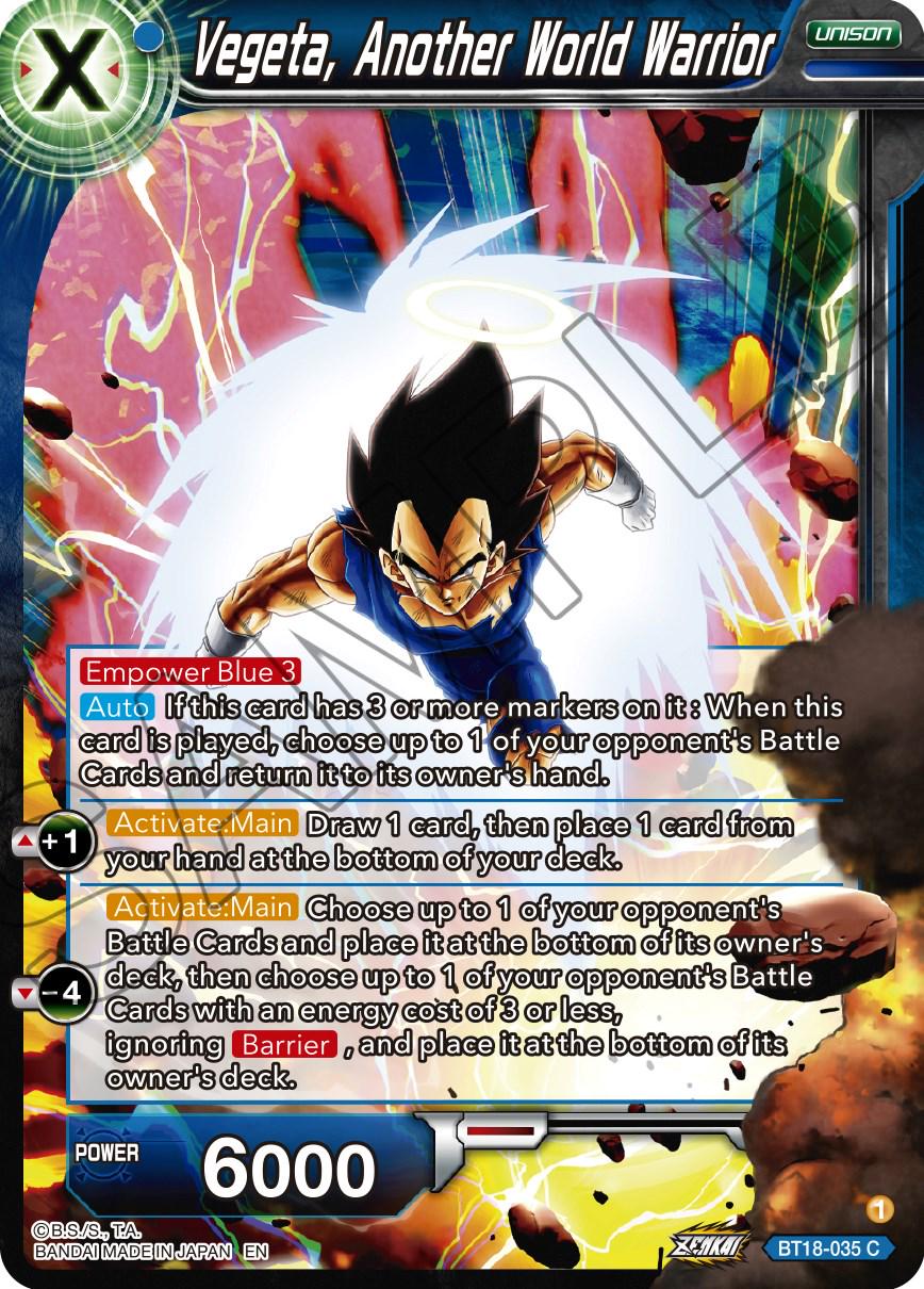 Vegeta, Another World Warrior [Foil] BT18-035 Dragon Ball Super Dawn of the Z-Legends