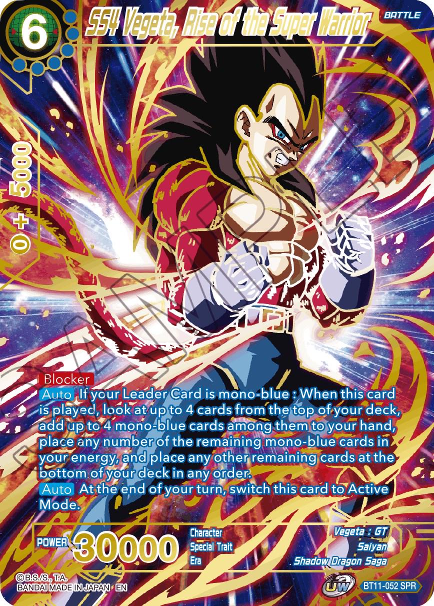 SS4 Vegeta, Rise of the Super Warrior [SPR] BT11-052 Dragon Ball Super Vermilion Bloodline