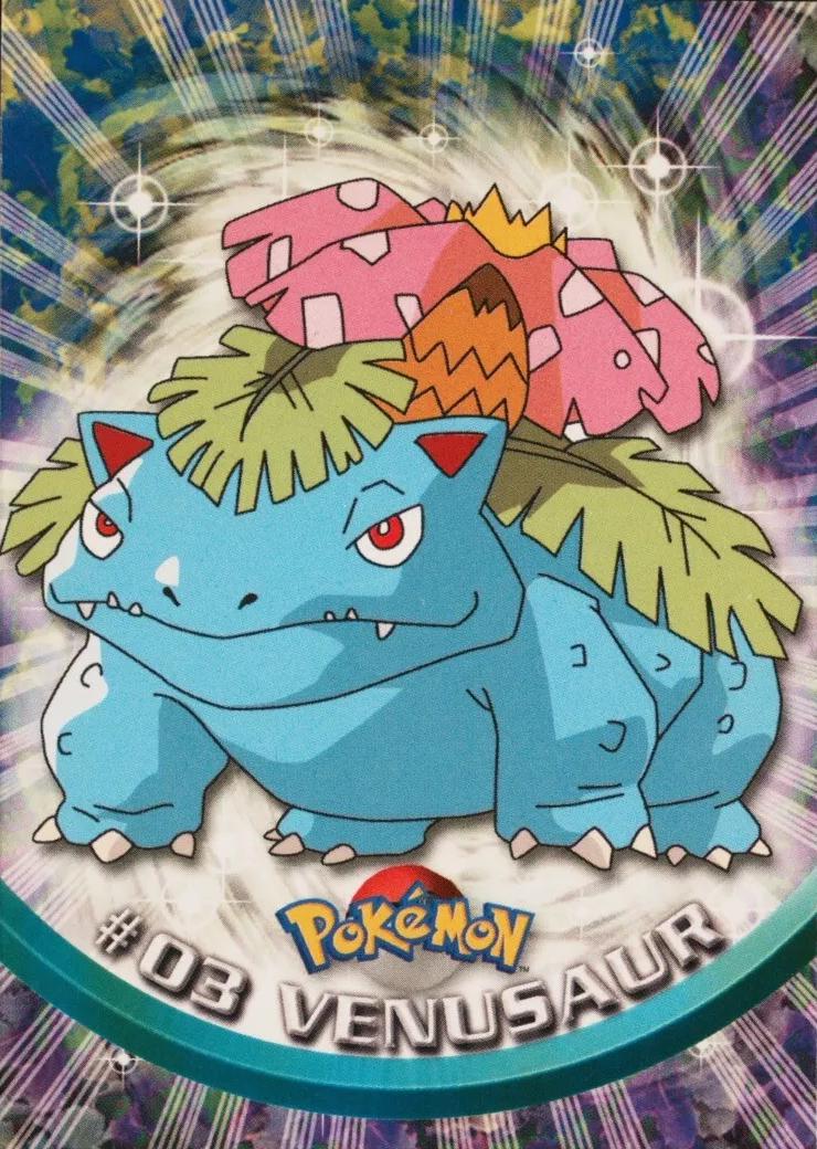 Venusaur #3 Pokemon 1999 Topps TV