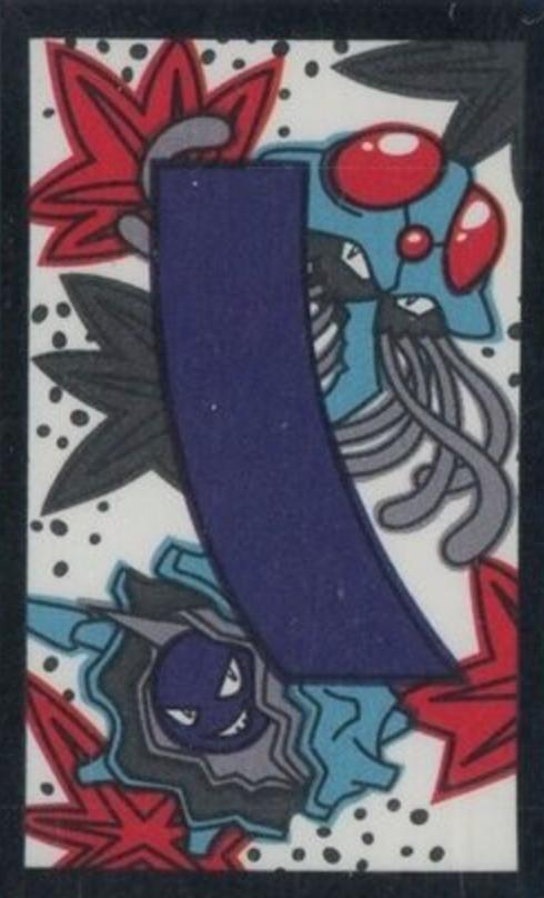 Cloyster, Tentacruel (October) Pokemon Japanese Hanafuda