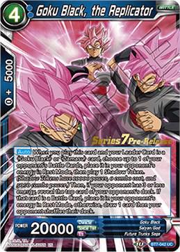 Goku Black, the Replicator BT7-042_PR Dragon Ball Super Series 7 Pre-Release Promos