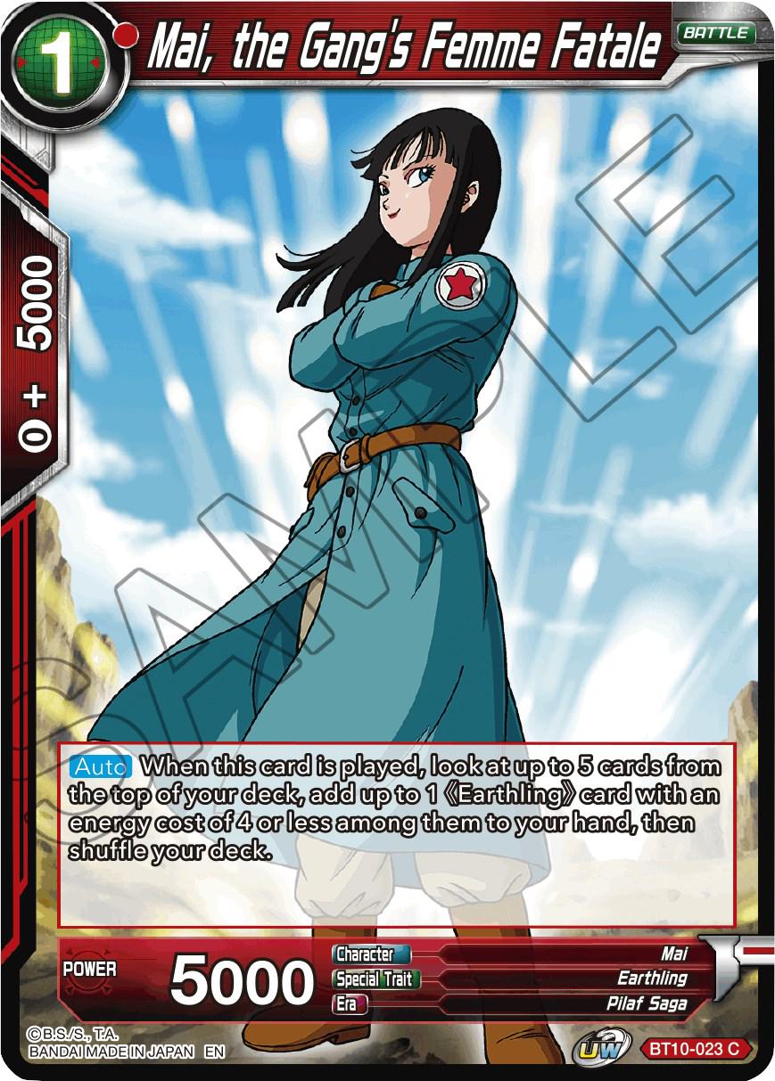 Mai, the Gang's Femme Fatale BT10-023 Dragon Ball Super Rise of the Unison Warrior