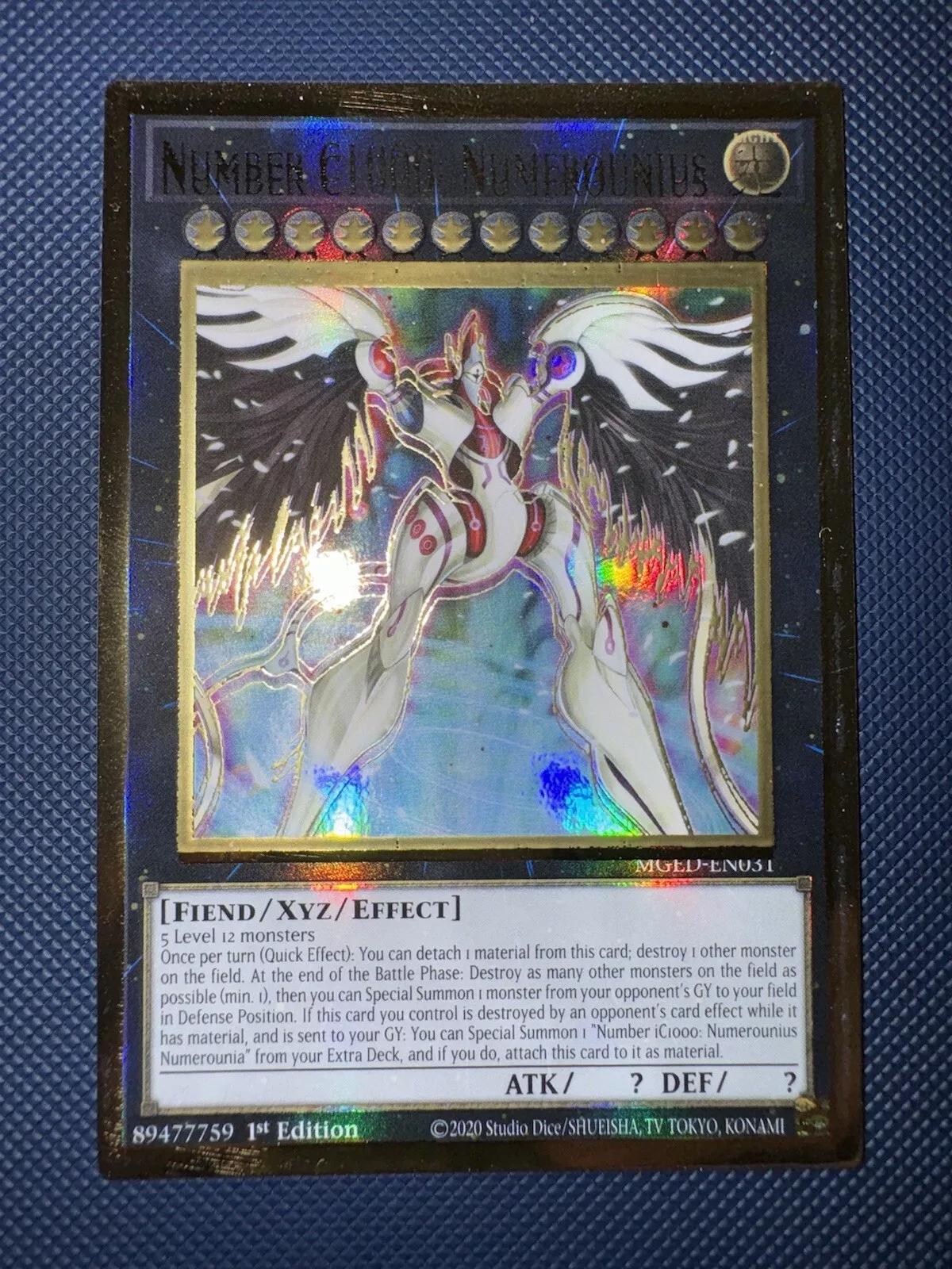 Number C1000: Numerounius [Misprint] MGED-EN031 YuGiOh Maximum Gold: El Dorado