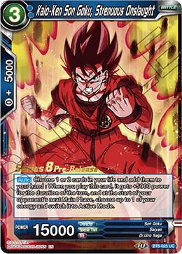 Kaio-Ken Son Goku, Strenuous Onslaught BT8-025_PR Dragon Ball Super Malicious Machinations: Pre-Release Promos