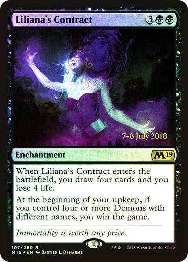 Liliana's Contract [Prerelease] #107 Magic Core Set 2019