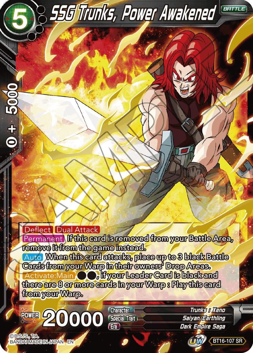 SSG Trunks, Power Awakened BT16-107 Dragon Ball Super Realm of the Gods