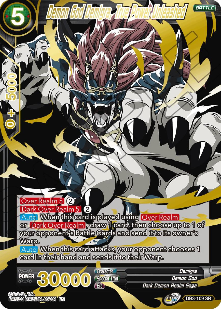 Demon God Demigra, True Power Unleashed [Alternate Art] DB3-109 Dragon Ball Super Expansion Set: Special Anniversary Box 2021