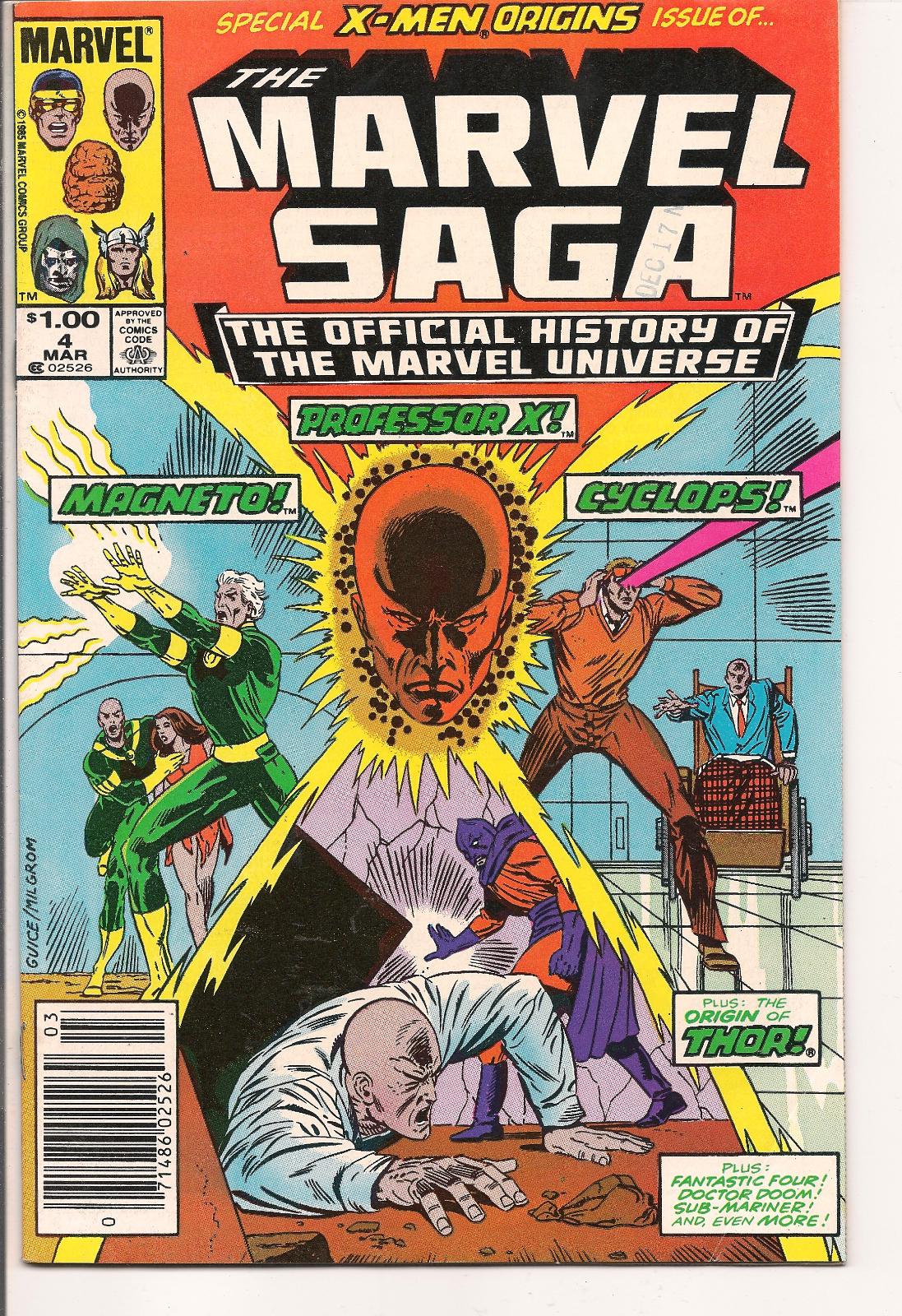 The Marvel Saga the Official History of the Marvel Universe [Newsstand] #4 (1986) Comic Books The Marvel Saga the Official History of the Marvel Universe