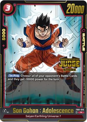 Son Gohan : Adolescence [Judge Pack [Holo] FB01-016 Dragon Ball Fusion World Judge Promo