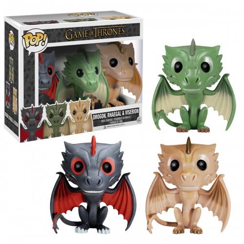 Drogon, Rhaegal, & Viserion 3 Pack Funko POP Game of Thrones