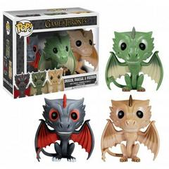 Drogon, Rhaegal, & Viserion 3 Pack Funko POP Game of Thrones Prices