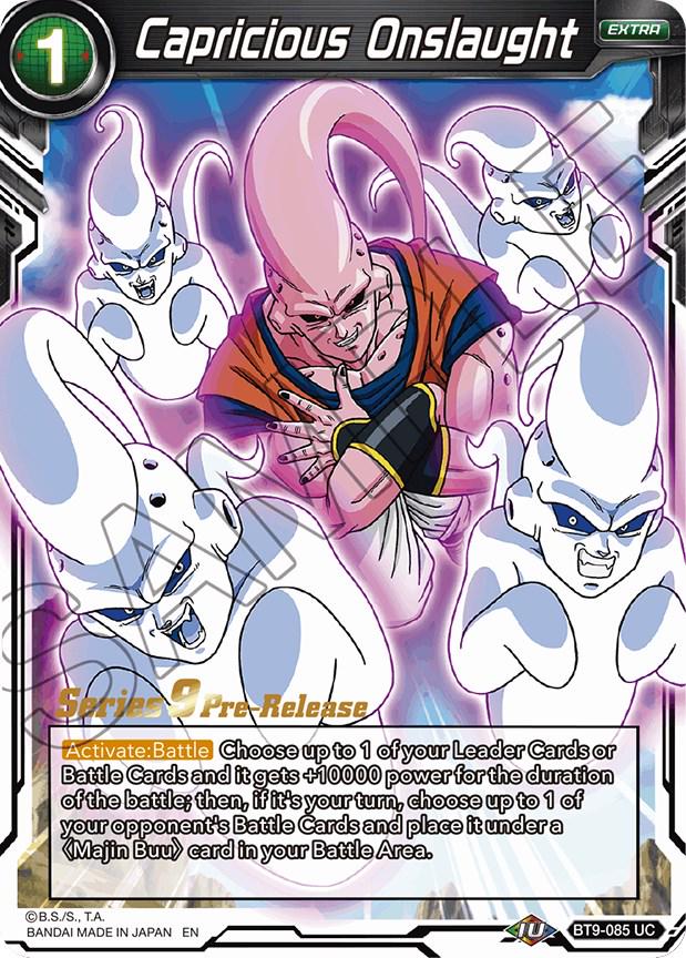 Capricious Onslaught BT9-085 Dragon Ball Super Universal Onslaught: Pre-Release Promos