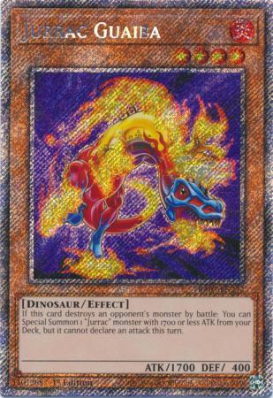Jurrac Guaiba [Platinum Secret Rare] RA03-EN242 Prices | YuGiOh Quarter