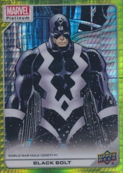 Black Bolt [Yellow Rainbow] #198 Marvel 2023 Upper Deck Platinum