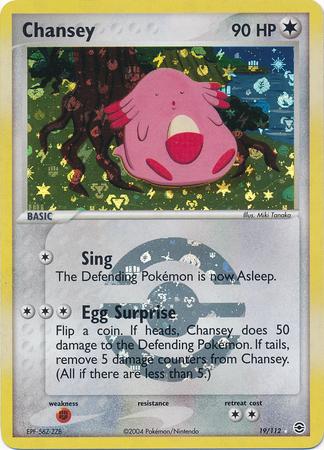 Chansey [Reverse Holo] #19 Pokemon Fire Red & Leaf Green