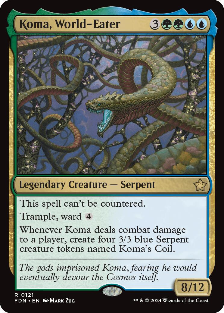 Koma, World-Eater [Foil] #121 Magic Foundations