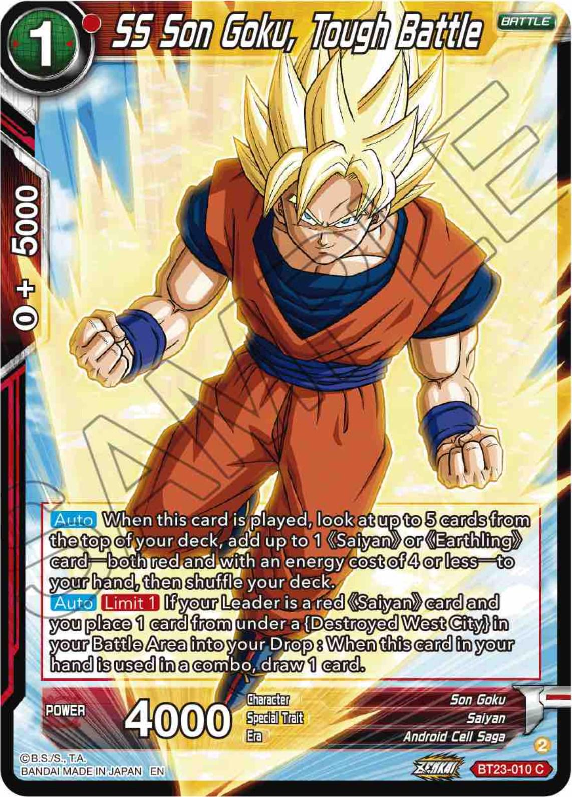 SS Son Goku, Tough Battle BT23-010 Dragon Ball Super Perfect Combination