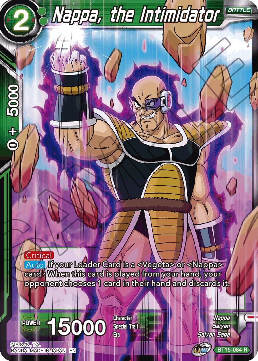 Nappa, the Intimidator BT15-084 Dragon Ball Super Saiyan Showdown