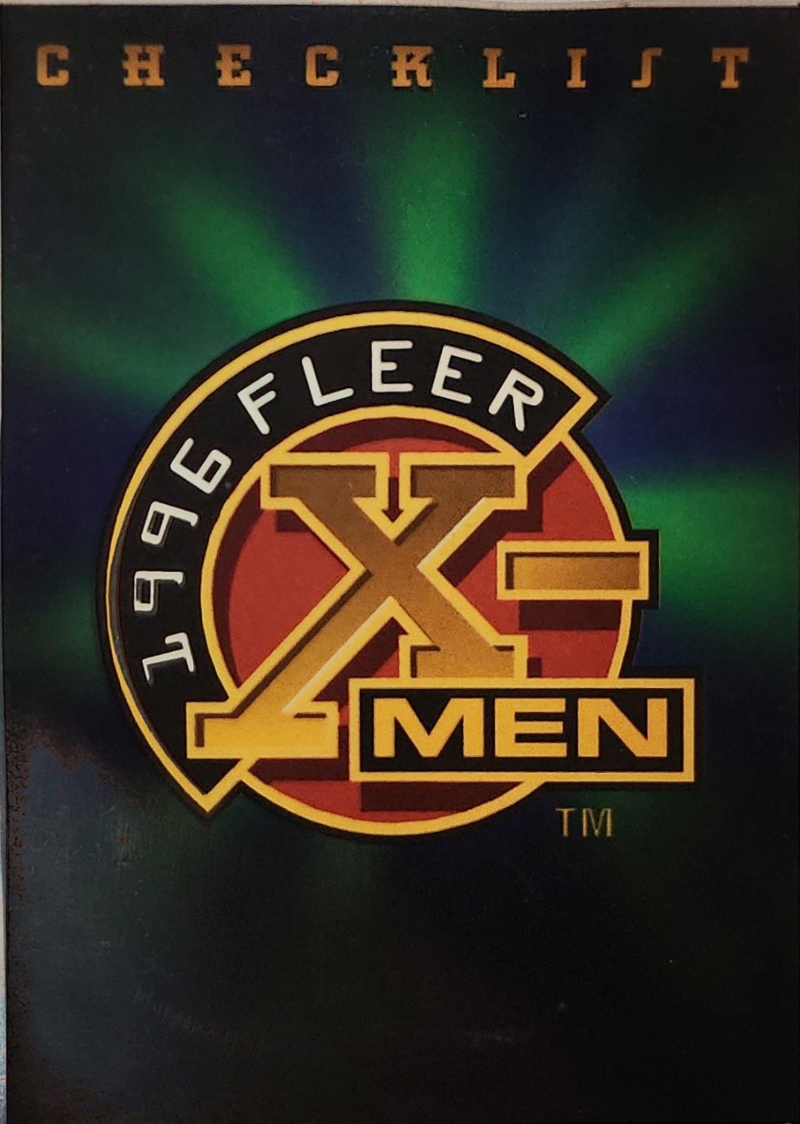 Checklist #100 Marvel 1996 Ultra X-Men