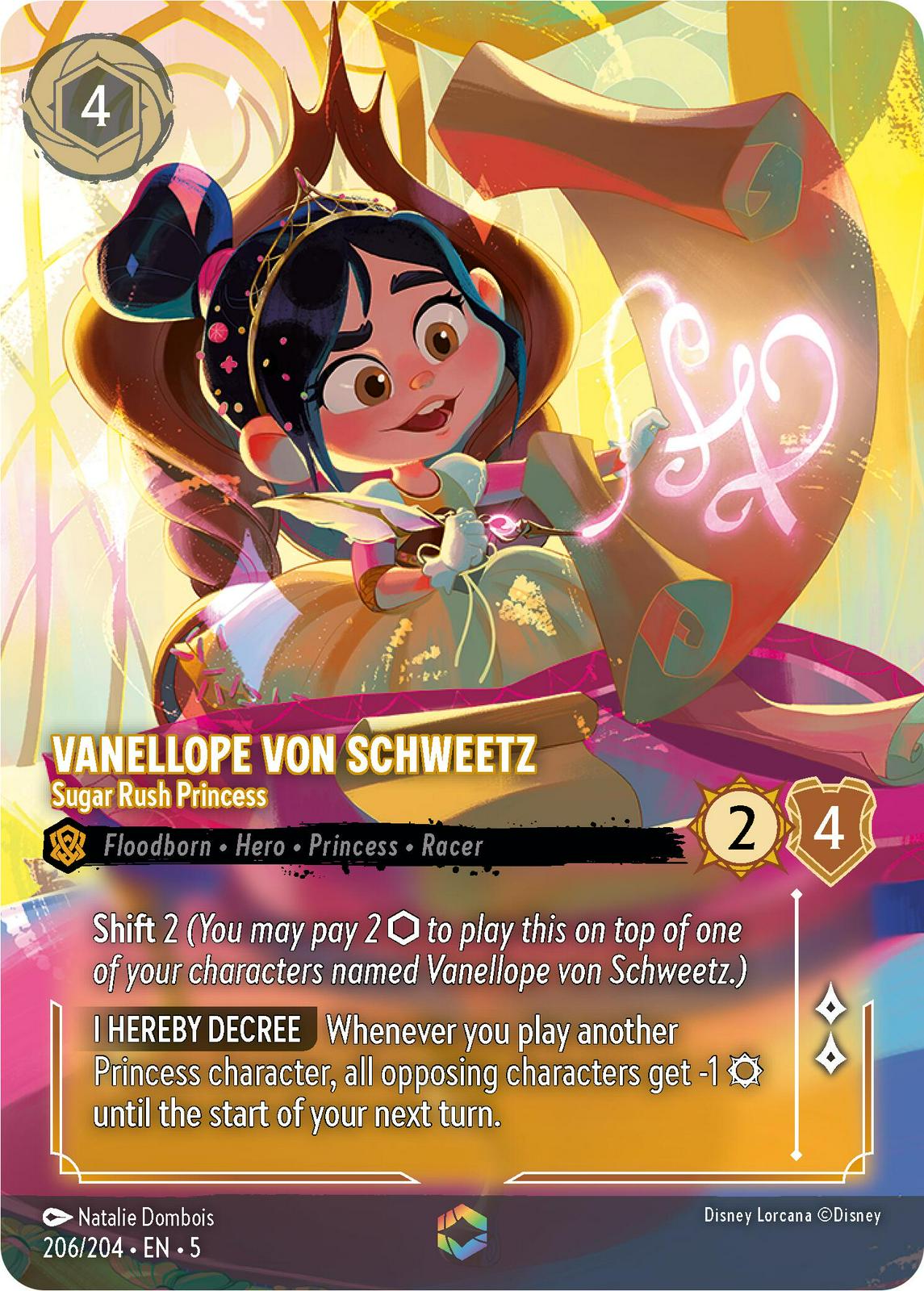 Vanellope von Schweetz - Sugar Rush Princess #206 Lorcana Shimmering Skies