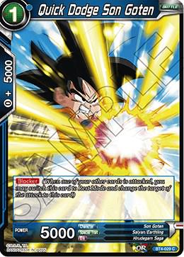 Quick Dodge Son Goten BT4-029 Dragon Ball Super Colossal Warfare