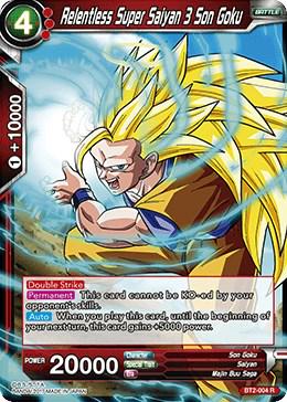 Relentless Super Saiyan 3 Son Goku BT2-004 Dragon Ball Super Union Force