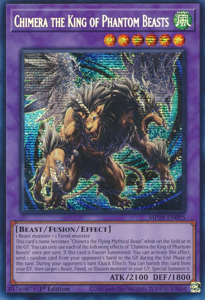 Chimera the King of Phantom Beasts MP24-EN095 YuGiOh 25th Anniversary Tin: Dueling Mirrors