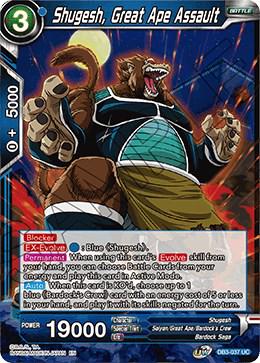 Shugesh, Great Ape Assault DB3-037 Dragon Ball Super Giant Force