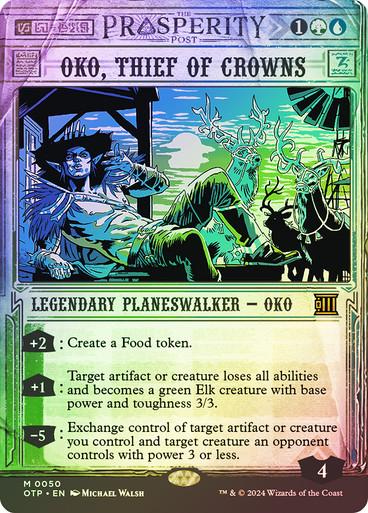 Oko, Thief Of Crowns [Foil] #50 Magic Outlaws of Thunder Junction Breaking News