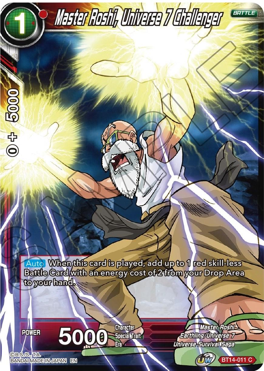 Master Roshi, Universe 7 Challenger BT14-011 Dragon Ball Super Cross Spirits