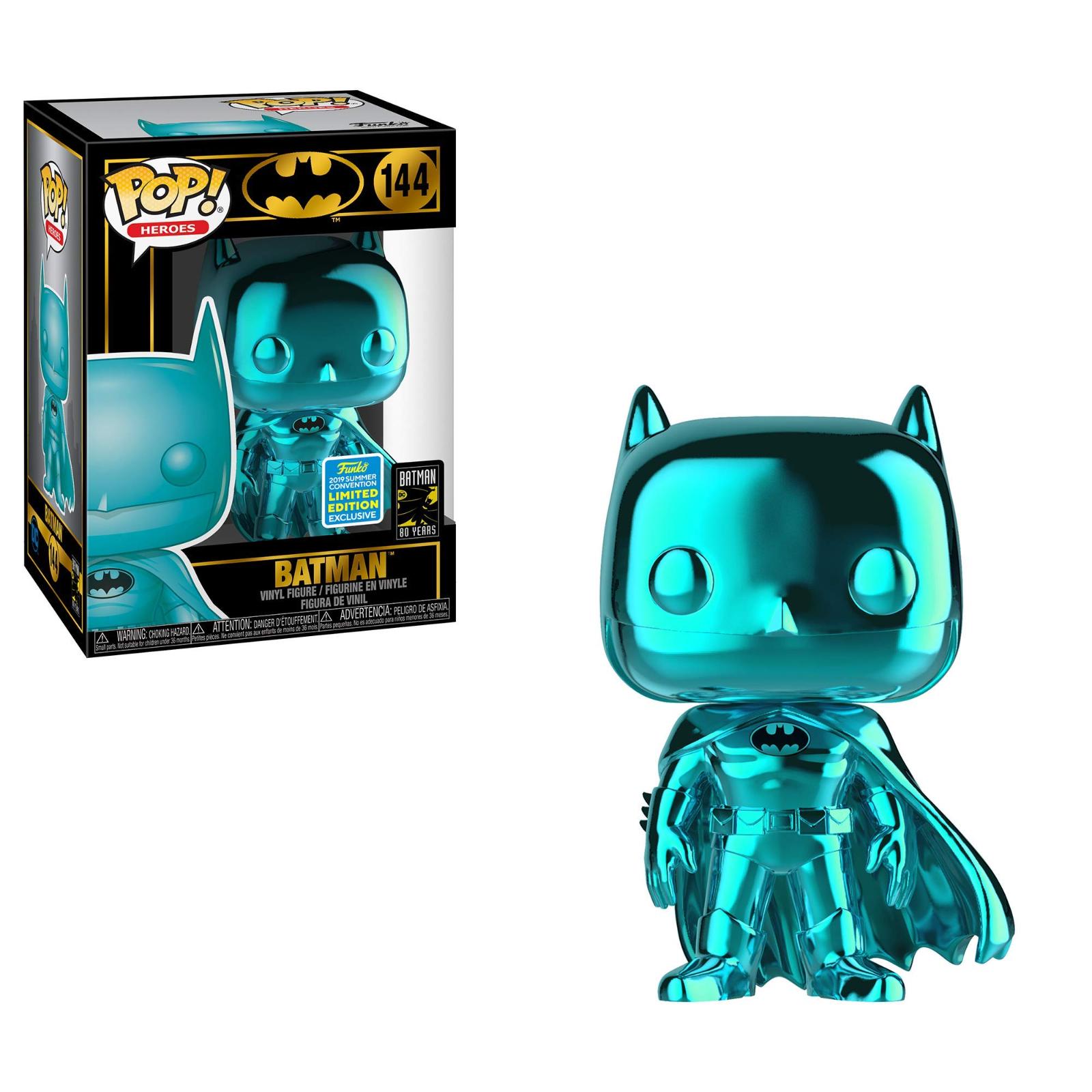 Batman [Light Blue Chrome] #144 Funko POP Heroes