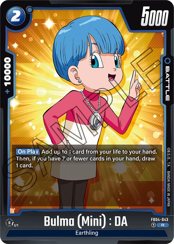 Bulma Mini: DA FB04-043 Dragon Ball Fusion World Ultra Limit