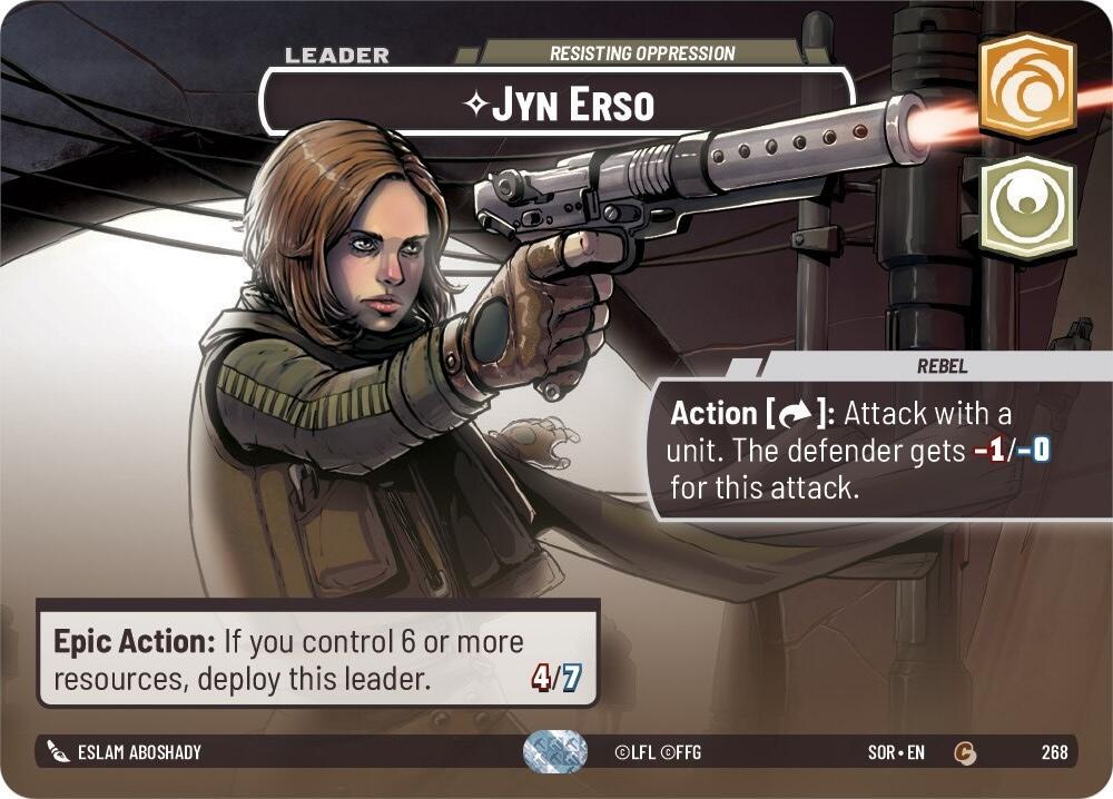 Jyn Erso #268 Star Wars Unlimited: Spark of Rebellion