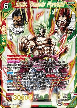 Broly, Tragedy Foretold [SPR] BT7-115 Dragon Ball Super Assault of the Saiyans