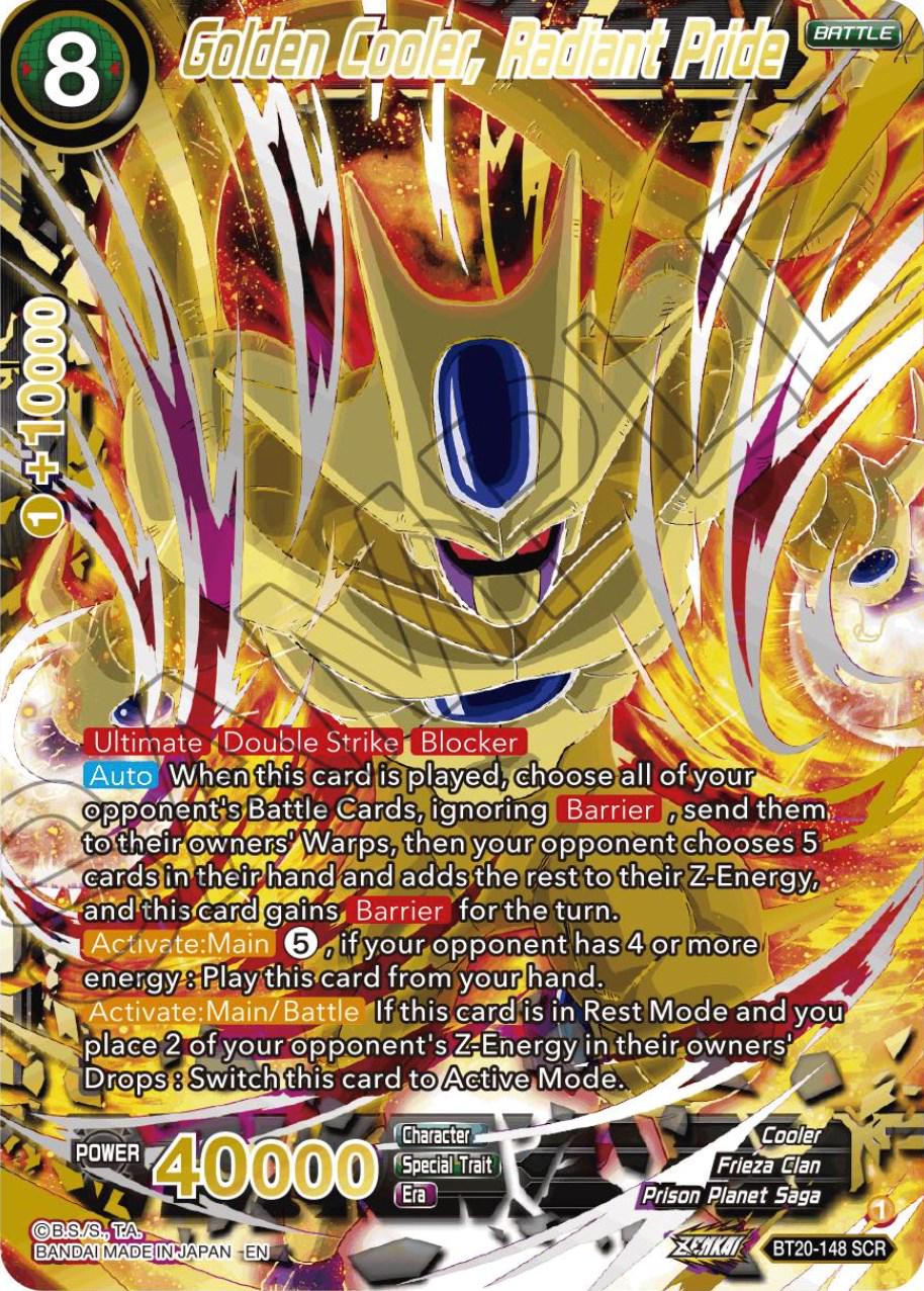 Golden Cooler, Radiant Pride [Alternate Art] BT20-148 Dragon Ball Super Power Absorbed